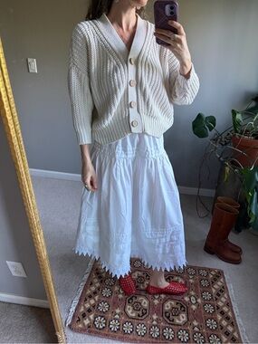 Babaa No.18 Cardigan in Natural
